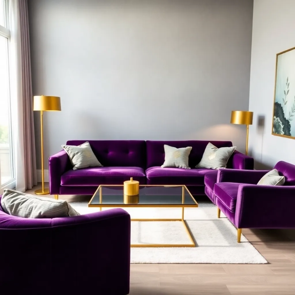Jaki kolor pasuje do fioletu wnętrza