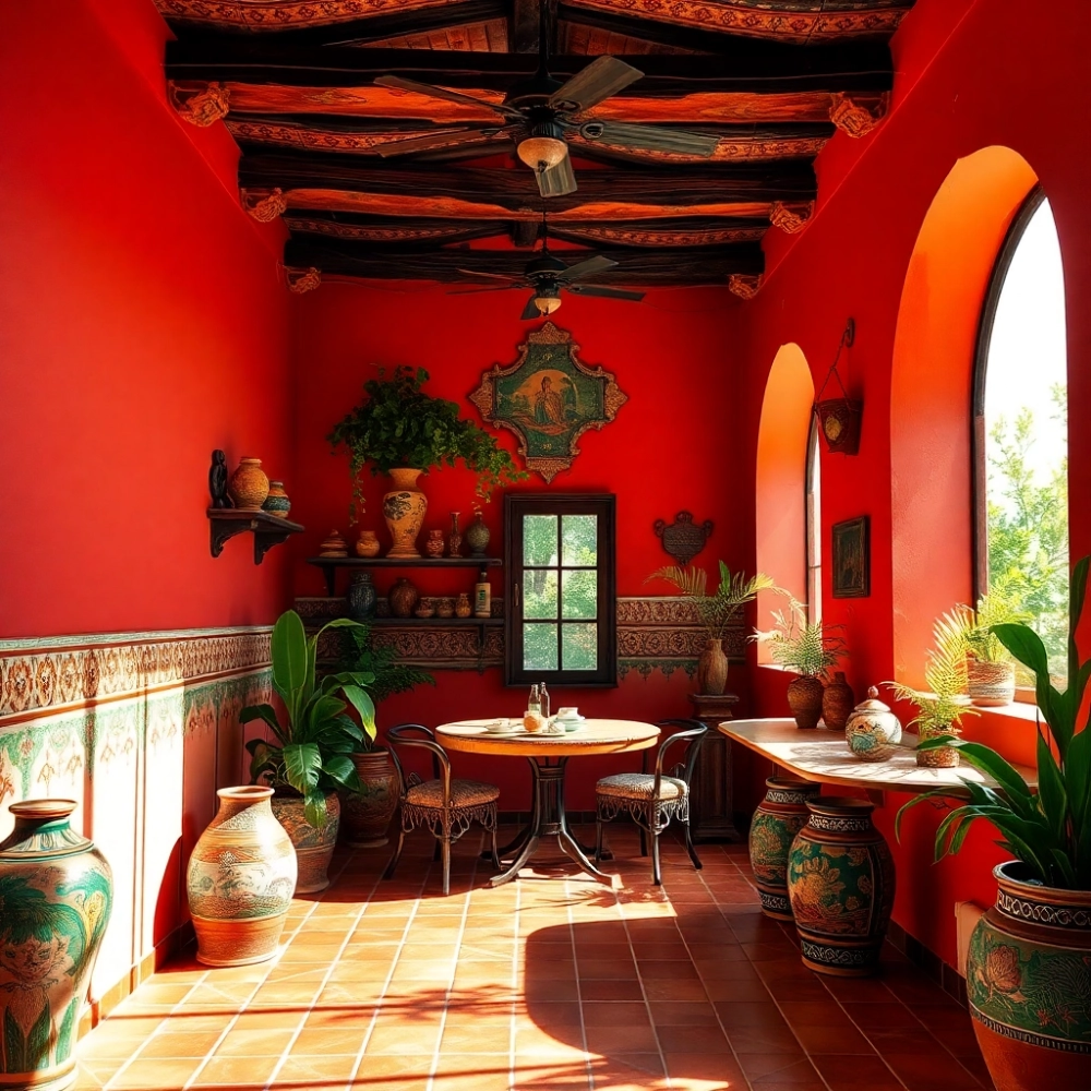 Wnętrza W Stylu Hiszpańskim